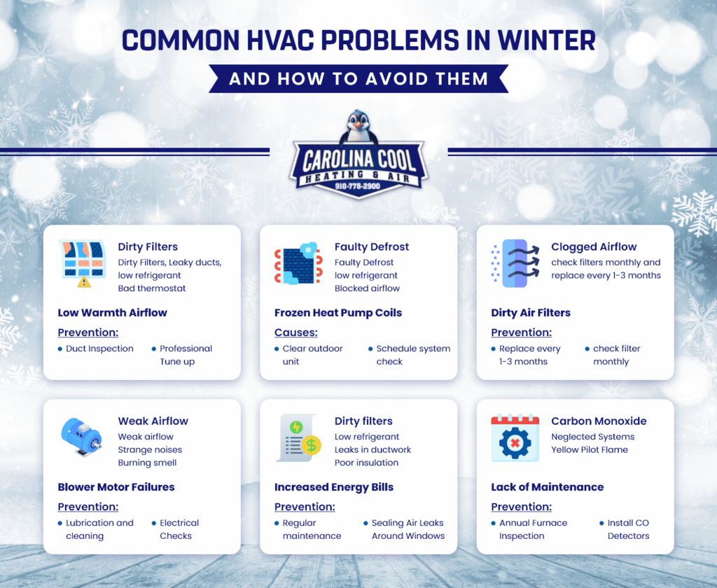 Common HVAC Problems in Winter Common HVAC Problems in Winter
